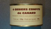4 gésiers confits de Canard - 180g